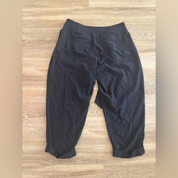 Athleta Cardiff Pant Womens Sz 20 Black Belted High Waist Travel Trouser Office - Picture 4 of 7